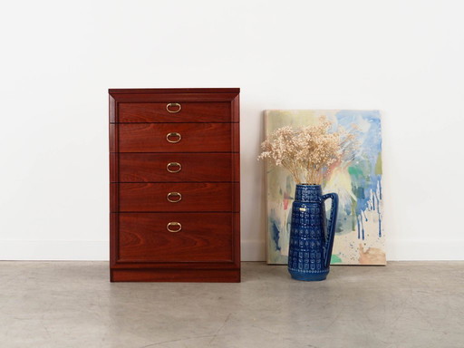 Mahogany chest of drawers, Danish design, 1980s, production: Denmark