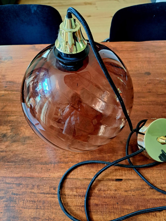 Image 1 of Lampade a sospensione in vetro dai colori caldi