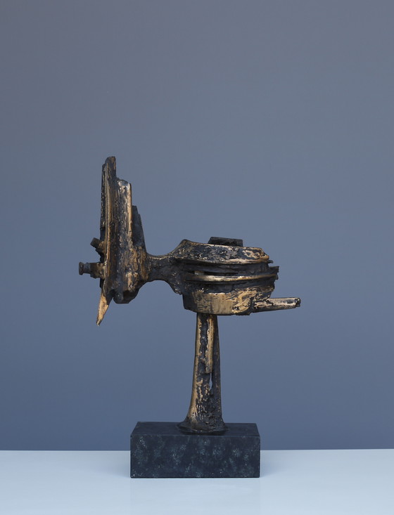 Image 1 of Abstract bronzen sculptuur toegeschreven aan Wim Rijvers, 1980S