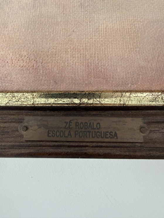 Beautiful original painting J. Robalo – 2005 – signed – José Robalo, Paintings & Drawings, Wood, Canvas (photo 5 of 8)