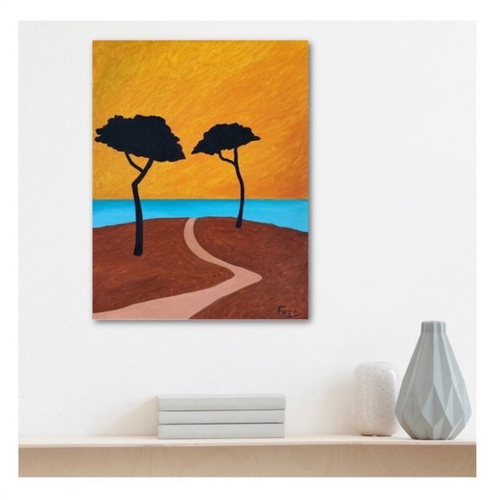 Image 1 of Óleo sobre lienzo, 40x30cm. Enmarcado.