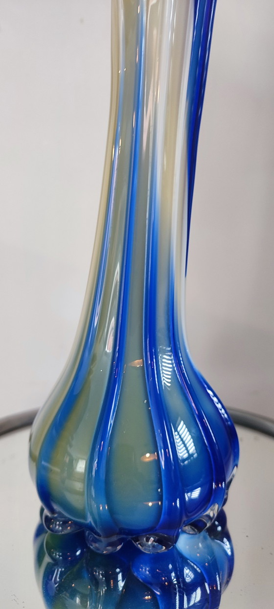 Image 1 of Vaso in vetro soffiato di Murano Calla Lily anni '60-'70