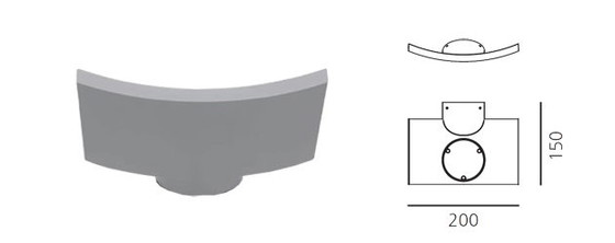 Image 1 of Lampada da parete Artemide Microsurf bianca