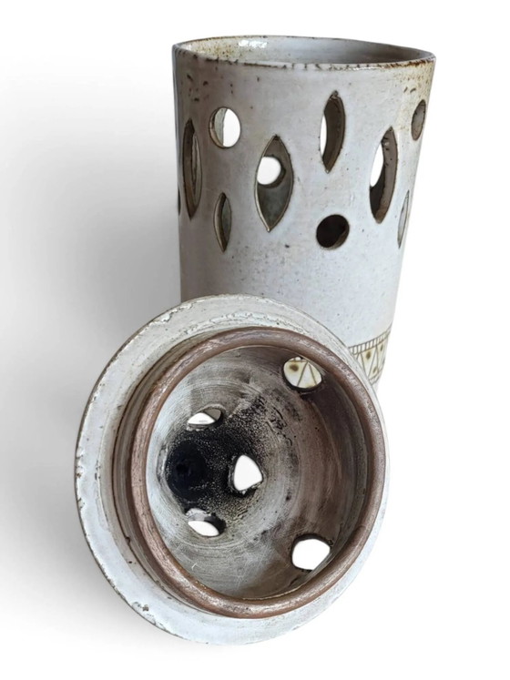 Lanterne en céramique "La Fagoterie" – Bougeoirs et chandeliers, Porcelain, Ceramic, Vintage (photo 6 of 10)