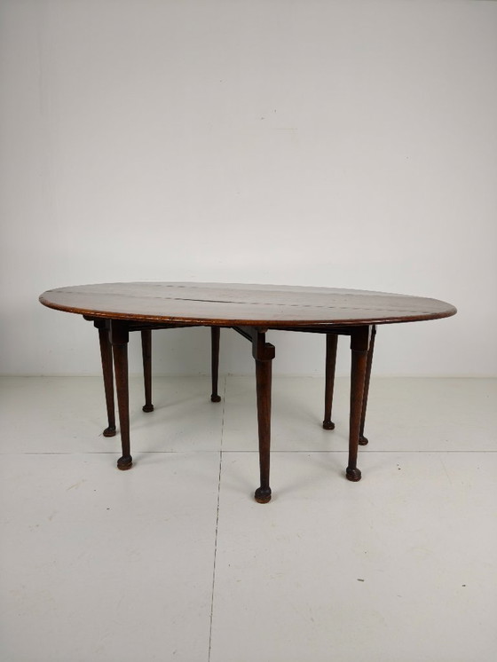 Image 1 of Tavolo da pranzo antico inglese LOP – Vittoriano – 8 gambe