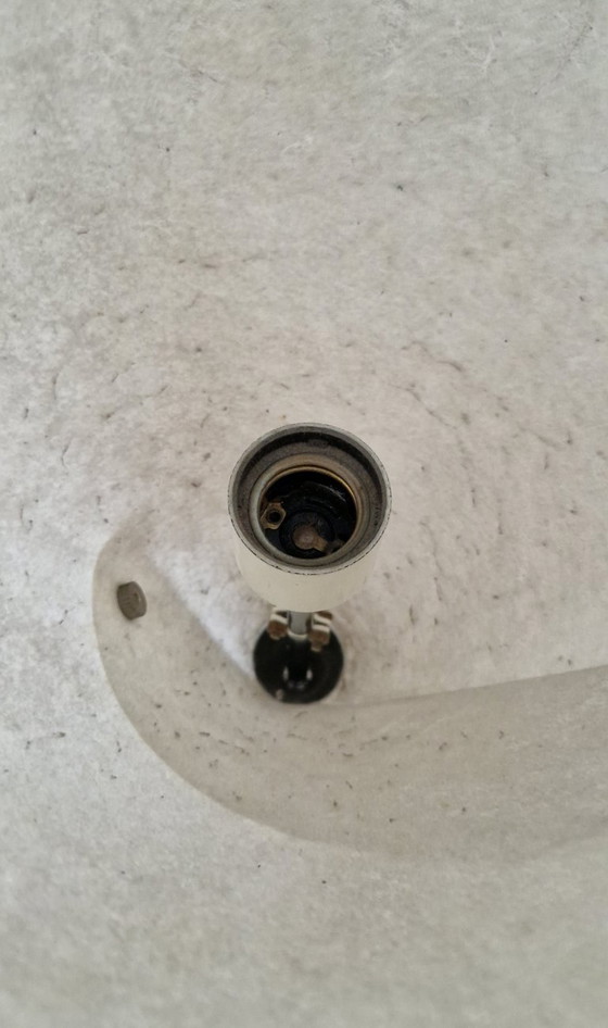 Image 1 of Set of 3 vintage Calla floor lamps, Marcello Cuneo for Valenti Luce, Italian design, 1970s