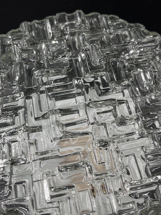 Image 1 of Molded glass ceiling light with relief