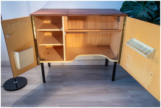 Image 1 of 60s modernist sideboard/desk, teak