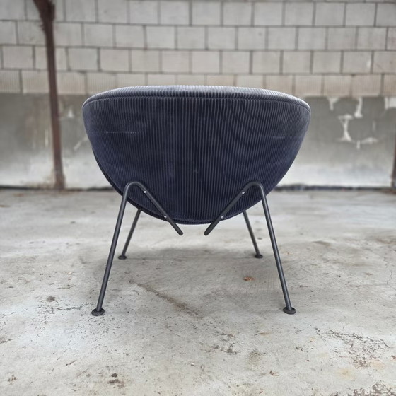 Artifort Orange Slice, Pierre Paulin, Lounge design chair – Armchairs, polished steel, Velvet, Vintage (photo 11 of 15)