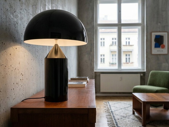 Image 1 of Oluce Atollo 233 table lamp Vico Magistretti large early version 1980s