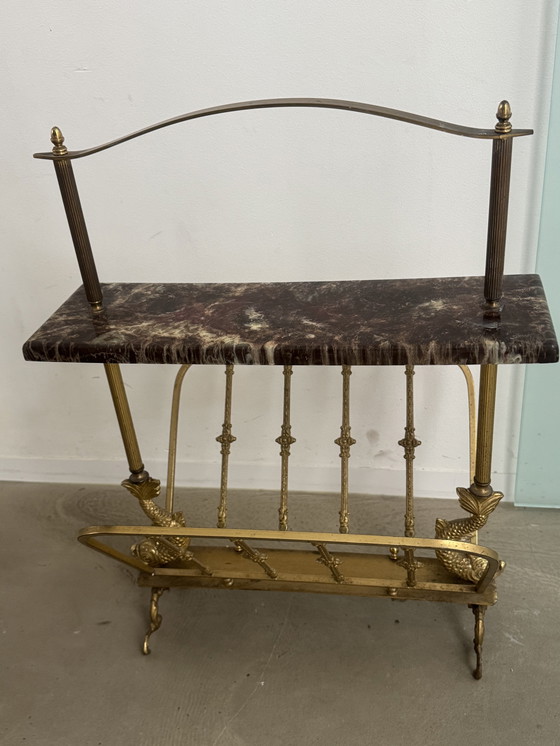 Image 1 of Hollywood Regency tijdschriftenrek