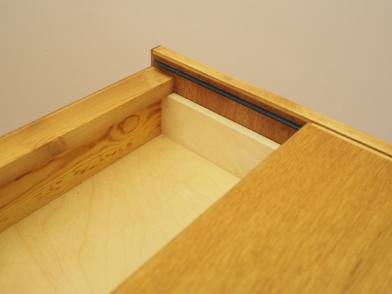 Commode danoise plaquée avec plateau coulissant, années 70 – Bois (photo 7 of 18)