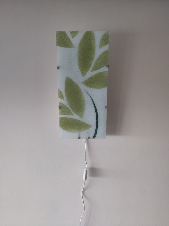 Lampada Ikea anni '90 Gyllen Julia Treutiger, Applique, Metallo, Vetro, Bianco (foto 2 di 13)