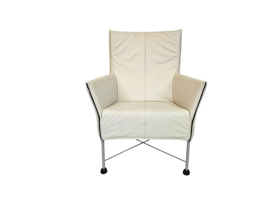 Image 1 of Montis - diseño Gerard van den Berg - modelo Chaplin - Piel - crema/blanco -.