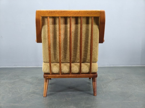 Image 1 of Rare Prototype Oak Armchair with Label, Brno, 1950s