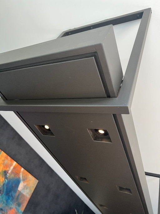 Sleek XL design lamp with 8 integrated LED spots