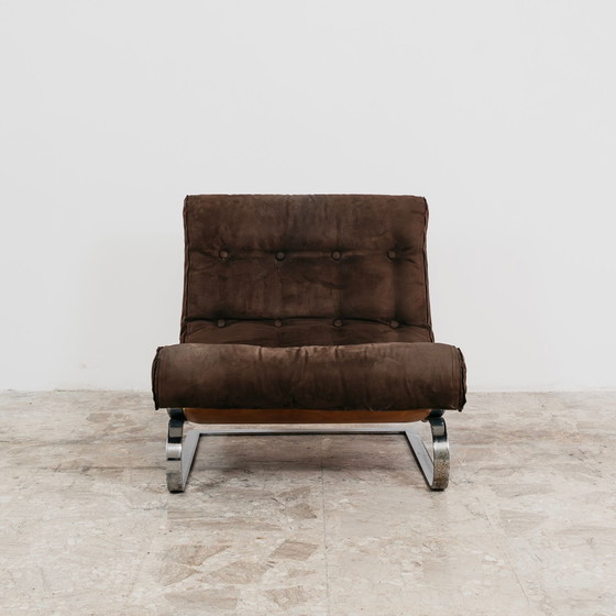 Image 1 of Fauteuil design Renato Balestra Cinova 1973, acier chromé, antiquités modernes