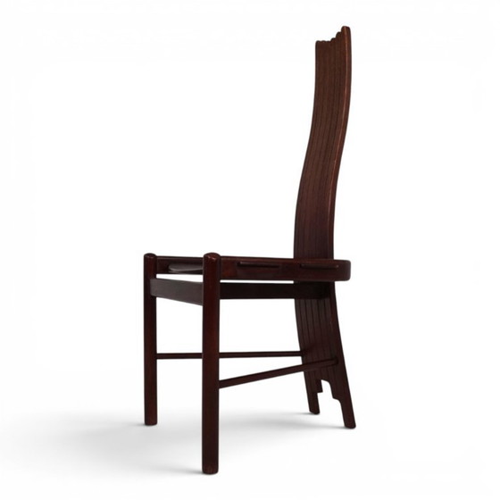 Image 1 of Allmilmö Brutalistischer Eichenstuhl, 1980