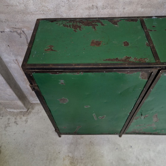 Image 1 of Industrial vintage cabinet highboard bar wall cabinet bookcase metal cabinet