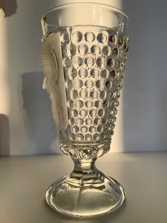 Image 1 of Rara copa Art Nouveau de S. Reich & Co. "Diablo y Mil Ojos"