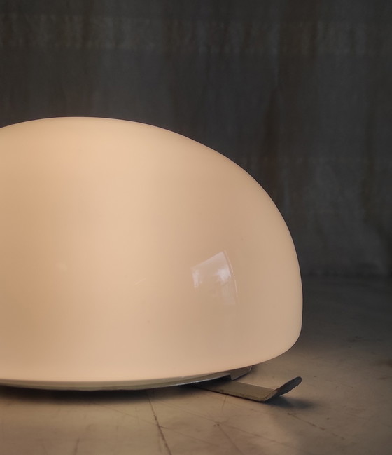 Image 1 of Opaline globe ceiling or wall light - mid-20th century