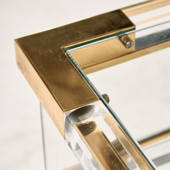 MK10228 Brass And Plexiglass Console Table By Fabian – Metal (photo 6 of 17)