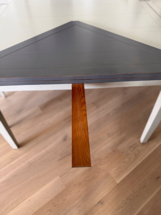 Image 1 of Handkerchief table with 4 leaves and 4 chairs