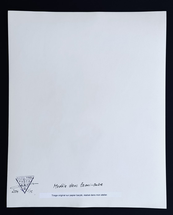 Image 1 of Michel Pinel ( 1949 ) Grande photographie 50cm x 40cm / Modèle dans la mi-ombre / édition 3/15