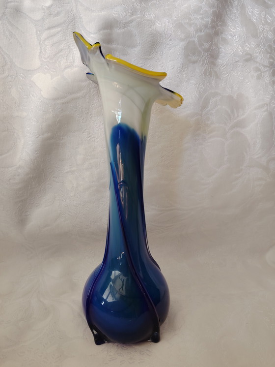 Image 1 of Murano glass dreamlike vase glass vase vintage