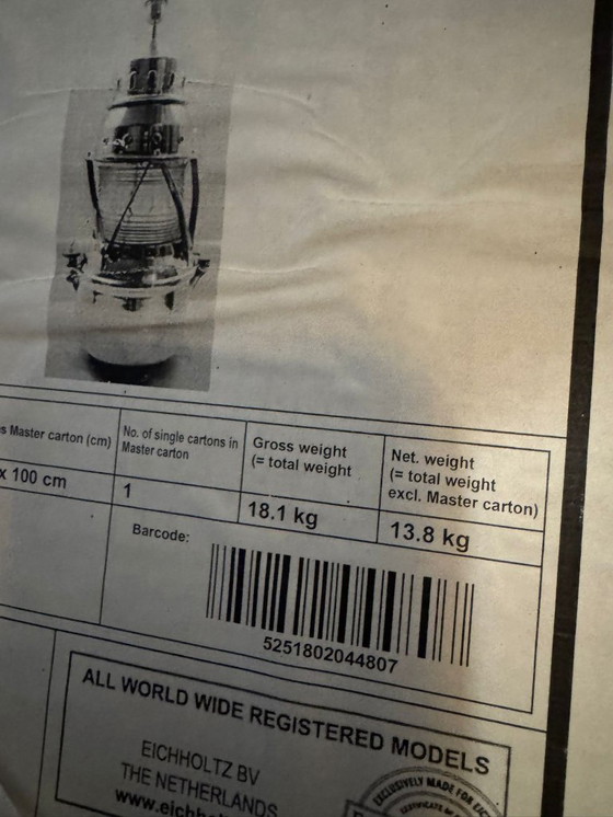 Image 1 of NEUE XXL Tischleuchte Eichholtz Beacon Nickel 95 cm hoch