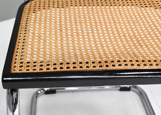 Set di 4 sedie Cesca modello B32 di Marcel Breuer – Italia, anni '70 – Gavina, Sedie da pranzo, Rattan (photo 13 of 15)