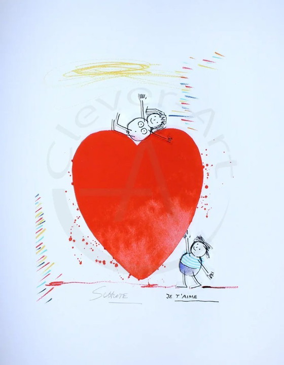 Image 1 of Schlote, Wilhelm - Je T'Aime - Construcción 3D - firmado a mano