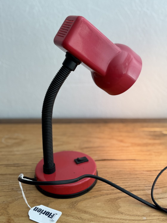 Image 1 of Desk lamp vintage 80s red