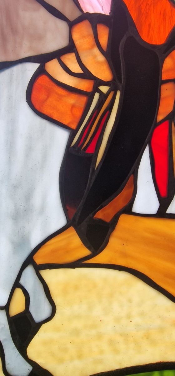 Image 1 of CB. Vitrail Cowboy à cheval