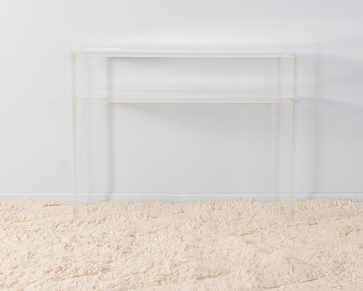 Consoletafel van acryl uit de jaren 60