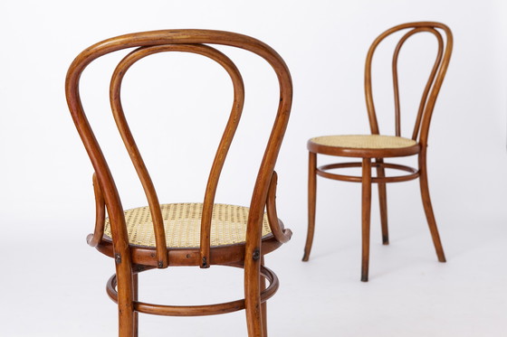 Image 1 of Paire de chaises Thonet bois courbé 1950S Vintage