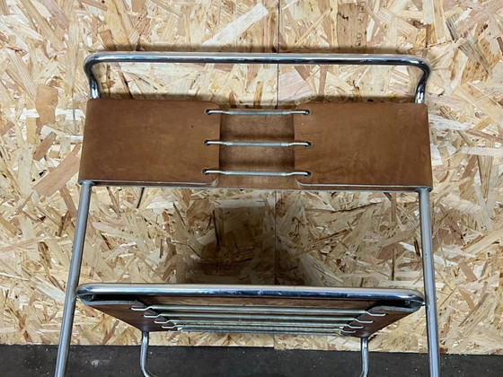 Image 1 of 60's 70's Acier Daim Chaise Vintage Giovanni Carini Planula Libellula