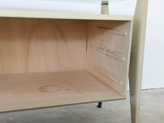 Image 1 of Bureau - Laiton, cristal, bois