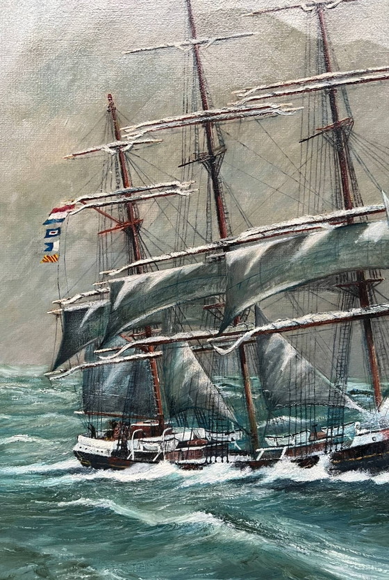 "Seascape". Oil on canvas. – Paintings & Drawings (photo 3 of 6)
