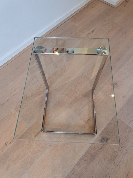 Image 1 of Tavolino Gebra, in vetro, design vintage