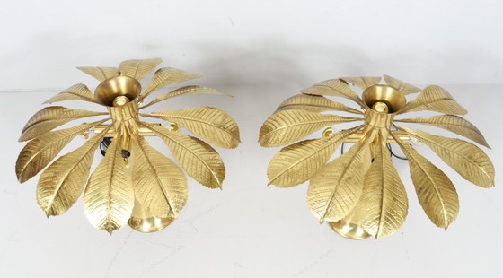 Image 1 of 2 lampes sculpturales/de table de Carlo Giorgi pour Bottega Gadda, modèle : Ippocastano, Italie, années 1970.