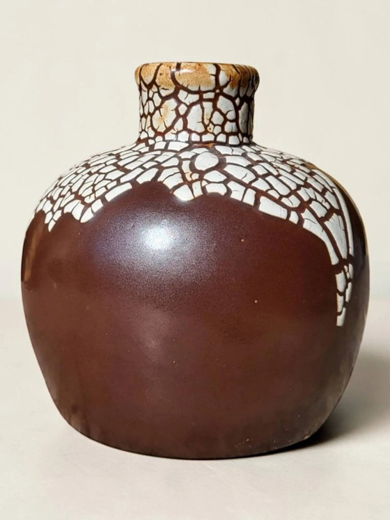 Stoneware vase "snake skin", Léon Pointu, Art Deco – Porcelain (photo 2 of 11)