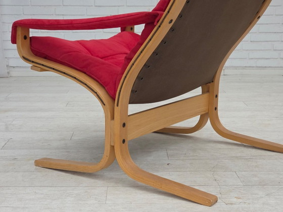 Image 1 of 1970s, Norwegian design by Ingmar Relling, model "Siesta", set of 2 chairs with footstool.