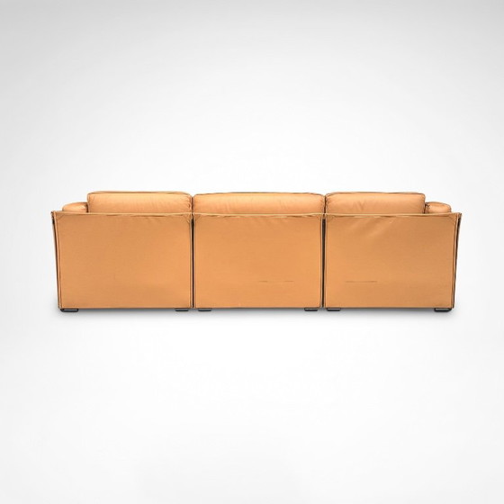 Duc Camel Leather 3-Seater Sofa by Mario Bellini for Cassina 1990s – 3-5 seaters (photo 7 of 10)