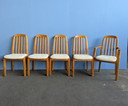 Ensemble de 5 chaises de salle à manger en teck Dyrlund, Danemark