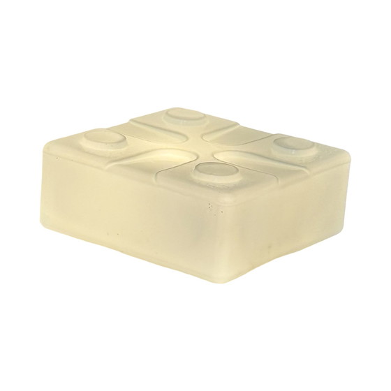 Image 1 of Art deco (stijl) - Plafond- of wandlamp met opaalglas en metalen voet - ca. 1960, Tsjechoslowakije