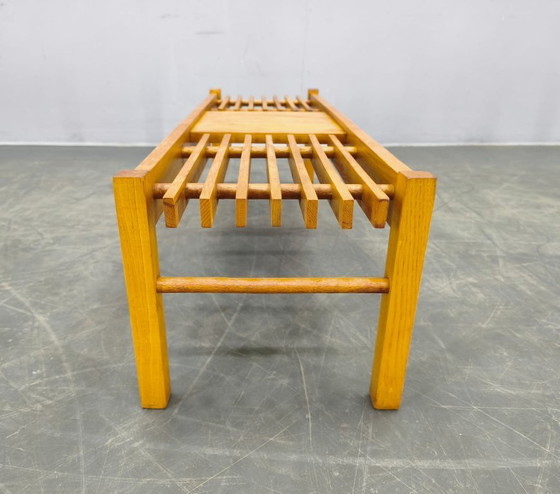 Image 1 of Set di tre supporti per piante in legno, stile metà secolo, Cecoslovacchia anni '70