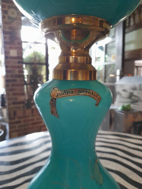 Image 1 of lámpara opalina mid century