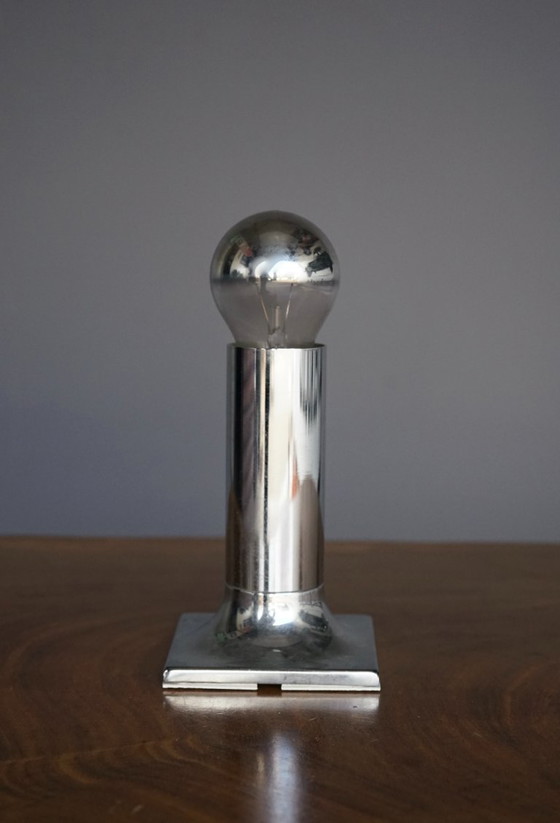 Image 1 of Lámpara de techo cromada Space Age de Rolf Krüger para Staff, 1970