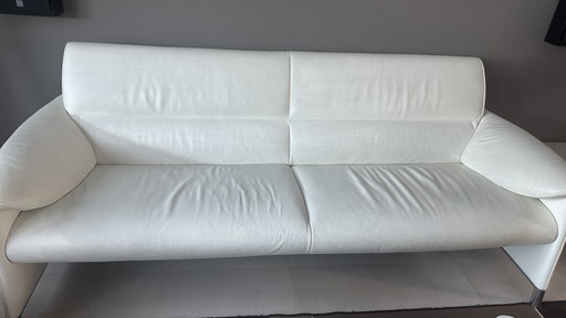 Leolux Felizia Sofas: 2,5-Sitzer & 3-Sitzer, weißes Leder